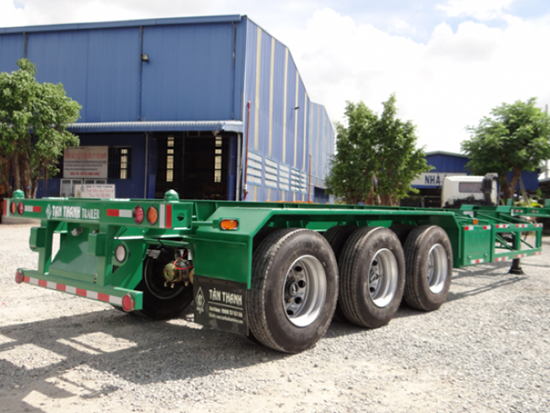 Mooc sàn 48F CIMC Đức Trí chở container tải trọng cao