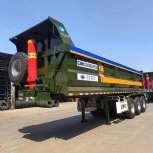 Sơ Mi Rơ Mooc Ben CIMC Chân Co (1 Trục Rút)